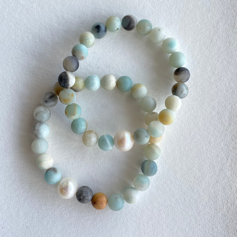 Serenity Pearl Bracelet  - Amazonite