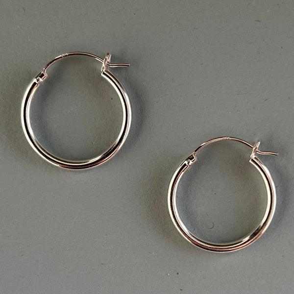 Stella Sterling Silver Hoop Earrings