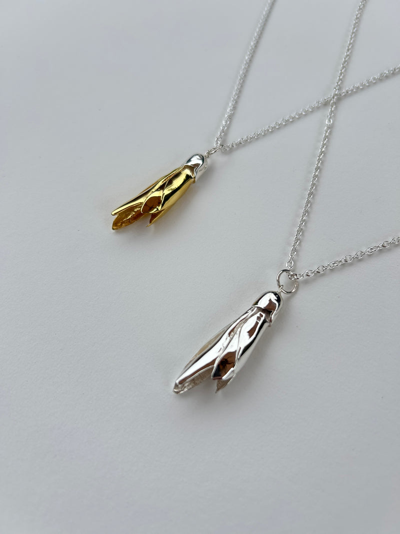 Kōwhai Pendant Silver