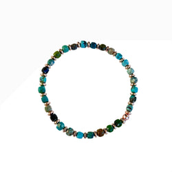 Turquoise and Rose Hematite Bracelet