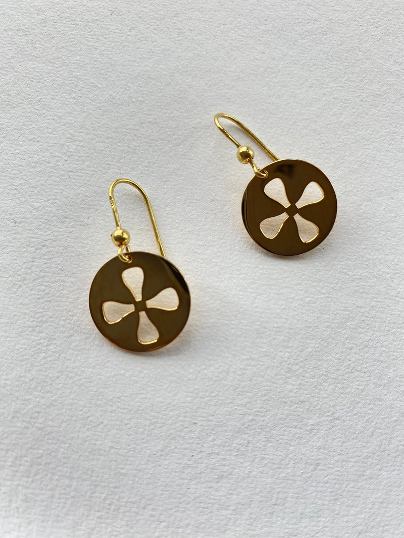 Charmed Gold Symbol Earrings
