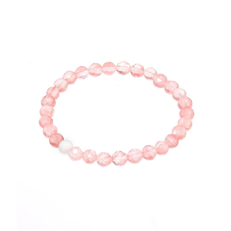 Gemstone Bracelet - Strawberry Quartz