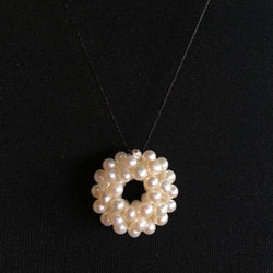Freshwater Pearl Orbit String Pendant