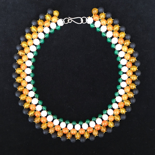 Agate Lace Collar Necklace