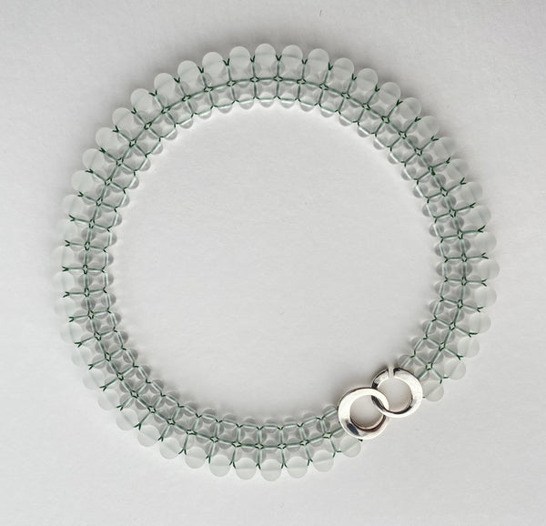 Matt Quartz Lace Necklace with Feature Clasp
