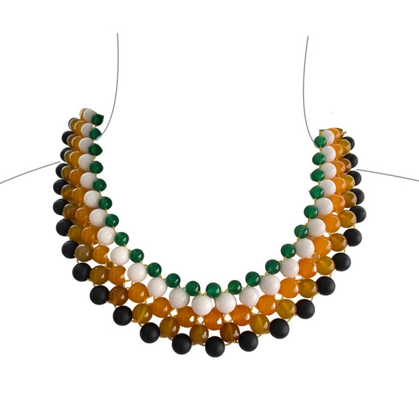Agate Lace Collar Necklace