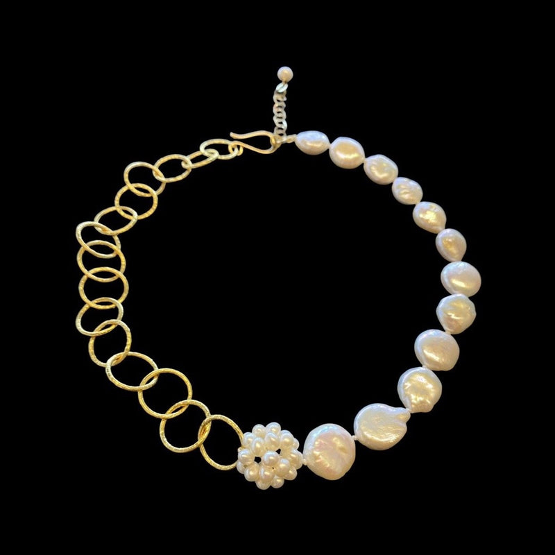 Limited Edition  - Baroque Pearl Chain Necklace