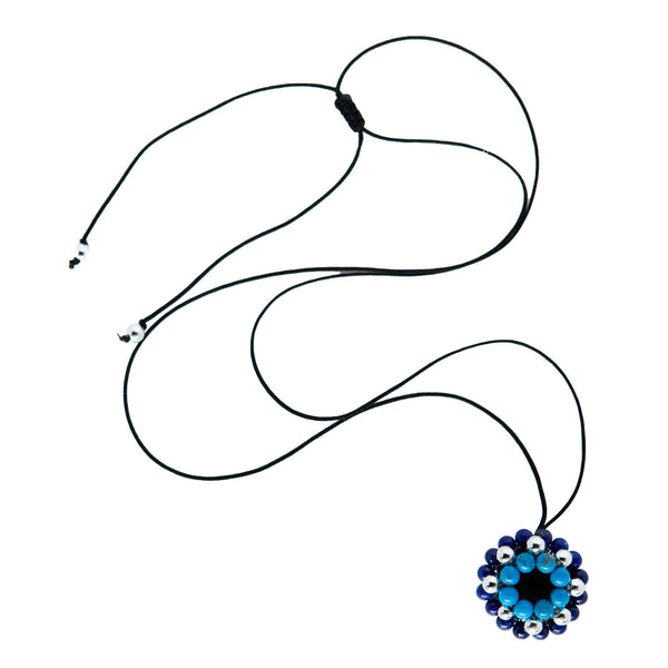Lapis Mini Orbit String Pendant