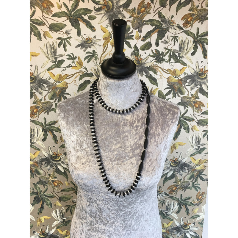 Matt Onyx Long Necklace
