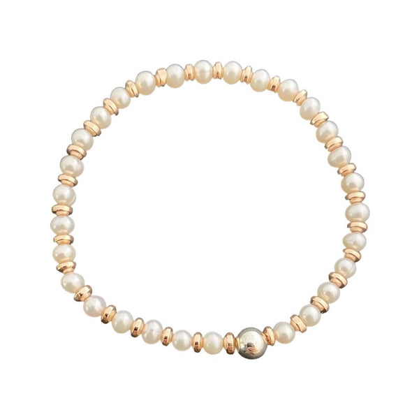 Pearl and Rose Bracelet