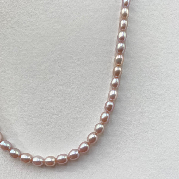 Blush Pink Pearl Necklace